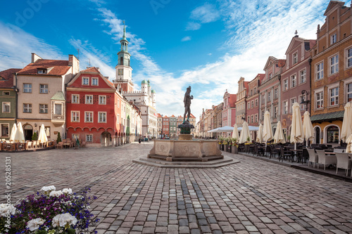 Worth seeing Market Square of Poznan city capital Greater Poland province © fotolupa