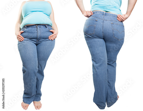 fat women in jeans
