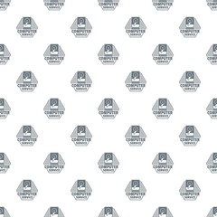 Poster - Computer service pattern vector seamless repeat for any web design