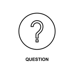 Poster - question mark icon. Element of simple web icon with name for mobile concept and web apps. Thin line question mark icon can be used for web and mobile