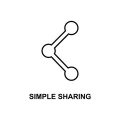 Poster - simple sharing icon. Element of simple web icon with name for mobile concept and web apps. Thin line simple sharing icon can be used for web and mobile