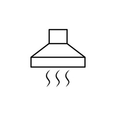 Poster - kitchen hoods icon. Element of simple web icon with name for mobile concept and web apps. Thin line kitchen hoods icon can be used for web and mobile