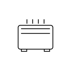 Poster - air conditioning icon. Element of simple web icon with name for mobile concept and web apps. Thin line air conditioning icon can be used for web and mobile