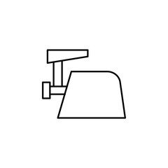 Poster - meat grinder icon. Element of simple web icon with name for mobile concept and web apps. Thin line meat grinder icon can be used for web and mobile