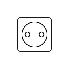 Poster - Sockets icon. Element of simple web icon with name for mobile concept and web apps. Thin line Sockets icon can be used for web and mobile
