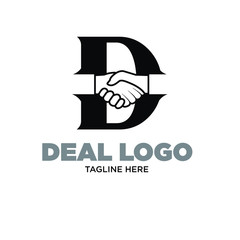 Wall Mural - deal businesss logo