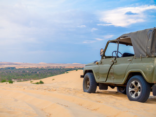 Off Road Car on Desert