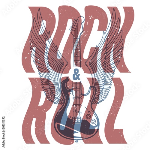 Rock and roll banner