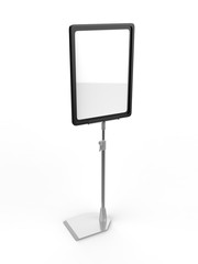 Wall Mural - A3 A4 A5 Pop Up Poster Stand Frame & Poster Pocket Retail Sign or Tag. 3d render illustration.