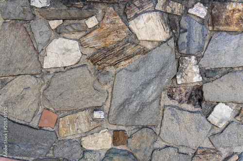 Detail of stone wall Canvas Print