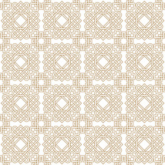 Poster - abstract asian seamless pattern with celtic knots