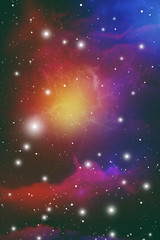 Wall Mural - astrology mystic outer space background. vector digital illustration of universe.