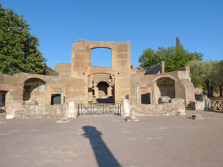 Sticker - The ancient remains of a Roman city of Lazio - Italy 0148