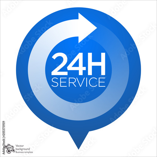 Fényképezés Support Service,24h, 24/7, 365 #Vector Graphics
