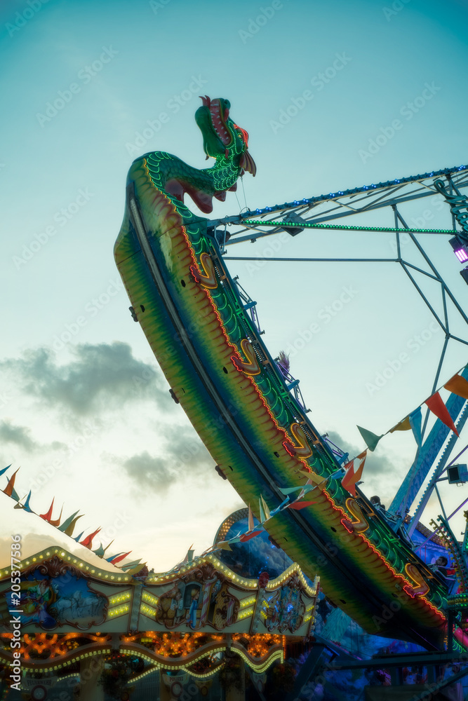 Swing Boat Chinese Shuggy Boat Fun Fair Ride Portrait