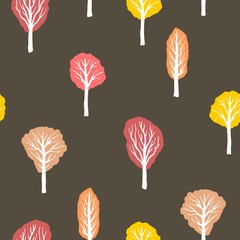 Wall Mural - Seamless autumn theme