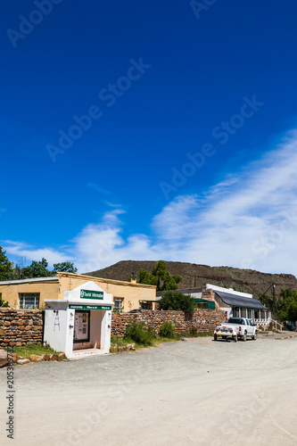 The town of Nieu Bethesda in the Eastern Cape, is nestled in the mountains of the Karoo, very remote and far away from everything therefore life goes at a very slow pace Poster