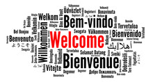 Welcome Word Cloud In Different Languages 