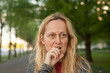 © Aitor Diago - Dubious woman with her hand in her mouth