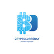 © zuki-uki - Illustration of business logotype cryptocurrency.