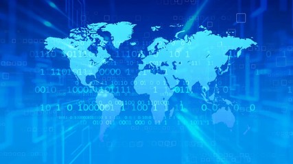 Wall Mural - Internet concept binary code background