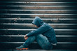 © reewungjunerr - Portrait of asian man sad,drug addict man sitting on the floor,flakka drug,zombie drug