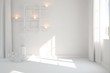 © AntonSh - White empty room. Scandinavian interior design. 3D illustration