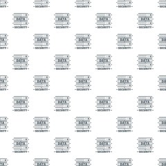 Poster - Server data security pattern vector seamless repeat for any web design