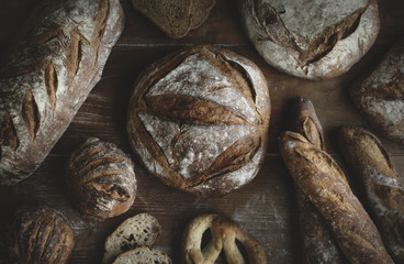 Homemade sourdough bread food photography recipe idea