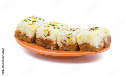Indian Diwali Sweet Food Kalakand Also Know As Halwa Or Mawa