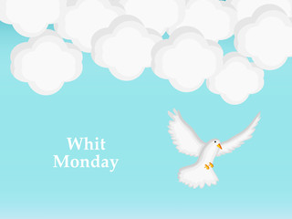 Wall Mural - Illustration of elements of Whit Monday Background