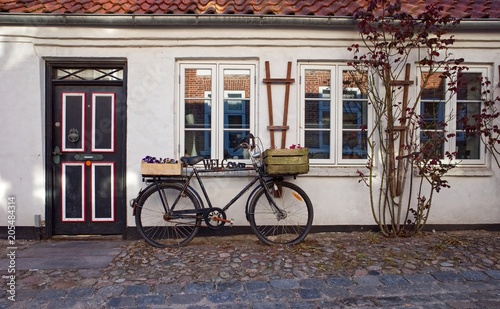 Fototapeta na szkło Altes Fahrrad als Deko