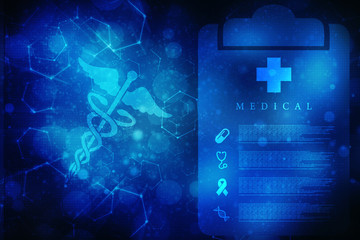 Wall Mural - 2d illustration Health care and medical logo 
