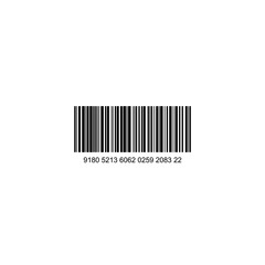 Wall Mural - Barcode icon illustration isolated on background. Data code