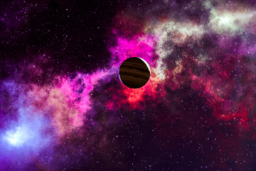 Wall Mural - high definition star field background. colorful night space stars glowing. universe filled with star