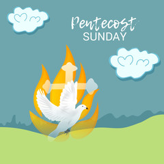 Wall Mural - Pentecost Sunday.