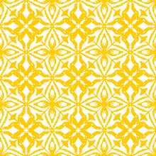 Seamless Ikat Pattern In Yellow