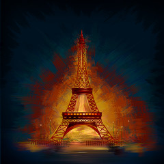 the eiffel tower world famous historical monument of paris, france