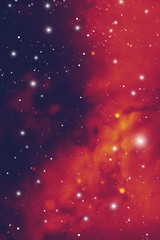 Wall Mural - astrology mystic outer space background. vector digital illustration of universe.