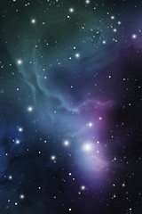 Wall Mural - astrology mystic outer space background. vector digital illustration of universe.