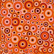 Australian aboriginal seamless vector pattern with dotted circles