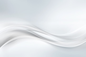 Poster - White Soft Lines Background