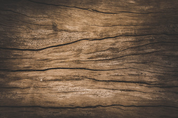 Canvas Print - Old wood texture , dirty surface wooden background , brown wood dark style