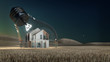 Light Bulb House Idea - 3d rendering