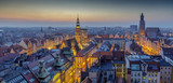 Fototapeta Do pokoju - Panorama Wrocławia, widok na rynek oraz okoliczne kamienice - Wrocław, Polska