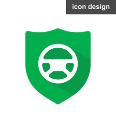 Safe driving icon