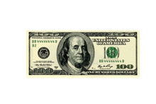Hundred Dollar Bill. Vector Illustration