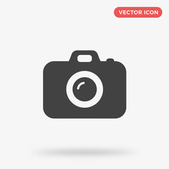 Poster - photo camera icon isolated on white background