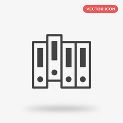 Poster - Folders icon isolated on white background
