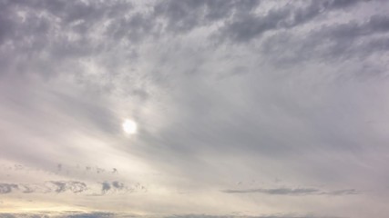 Wall Mural - Northern sky, sun all day is a little above horizon. High qualitative timelapse.
